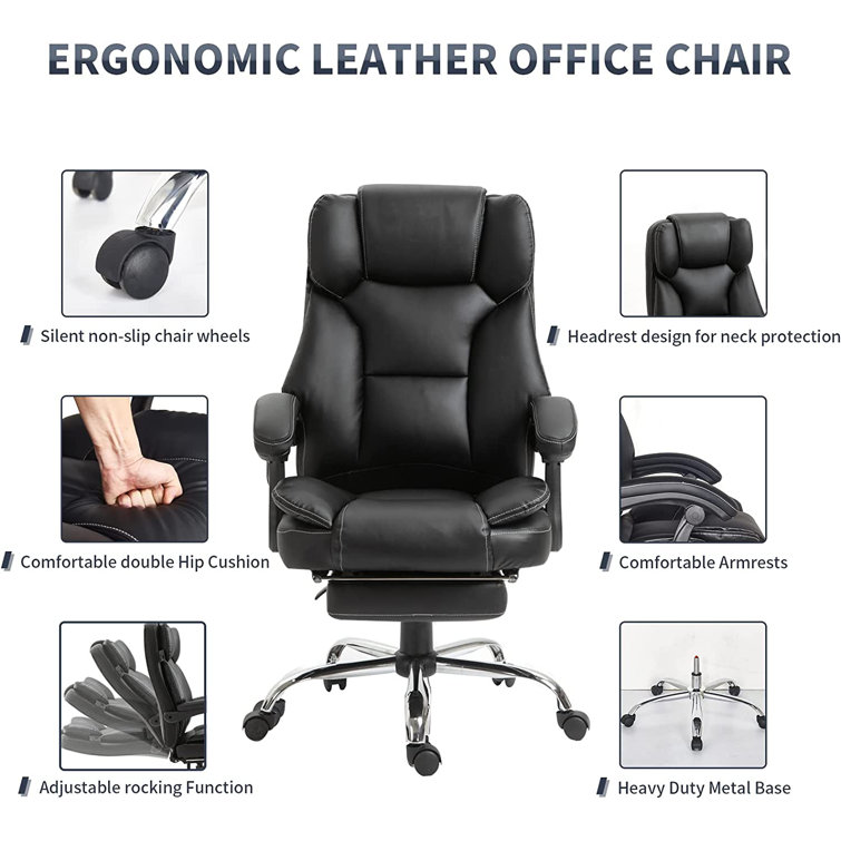 Office chair non online leather